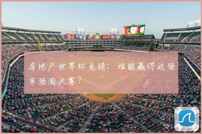 房地产世界杯竞猜：谁能赢得这场市场淘汰赛？